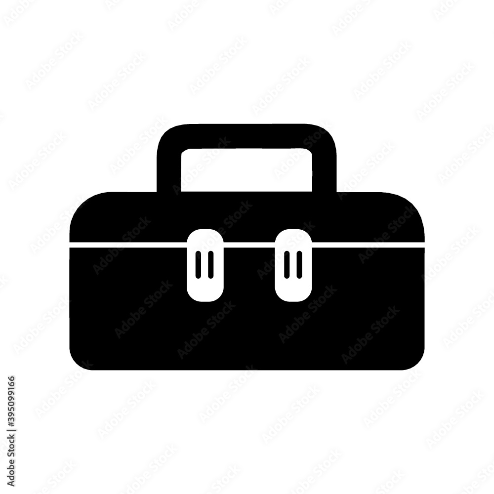 Tool box. linear icon. Line with Editable stroke Tool box. linear icon. Line with Editable stroke
