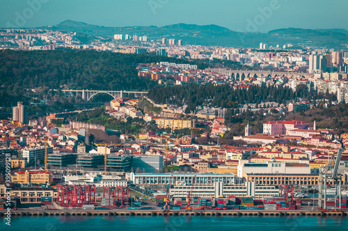 Lisbon, Lisboa, Portugal, capital, Tagus river , view over city 