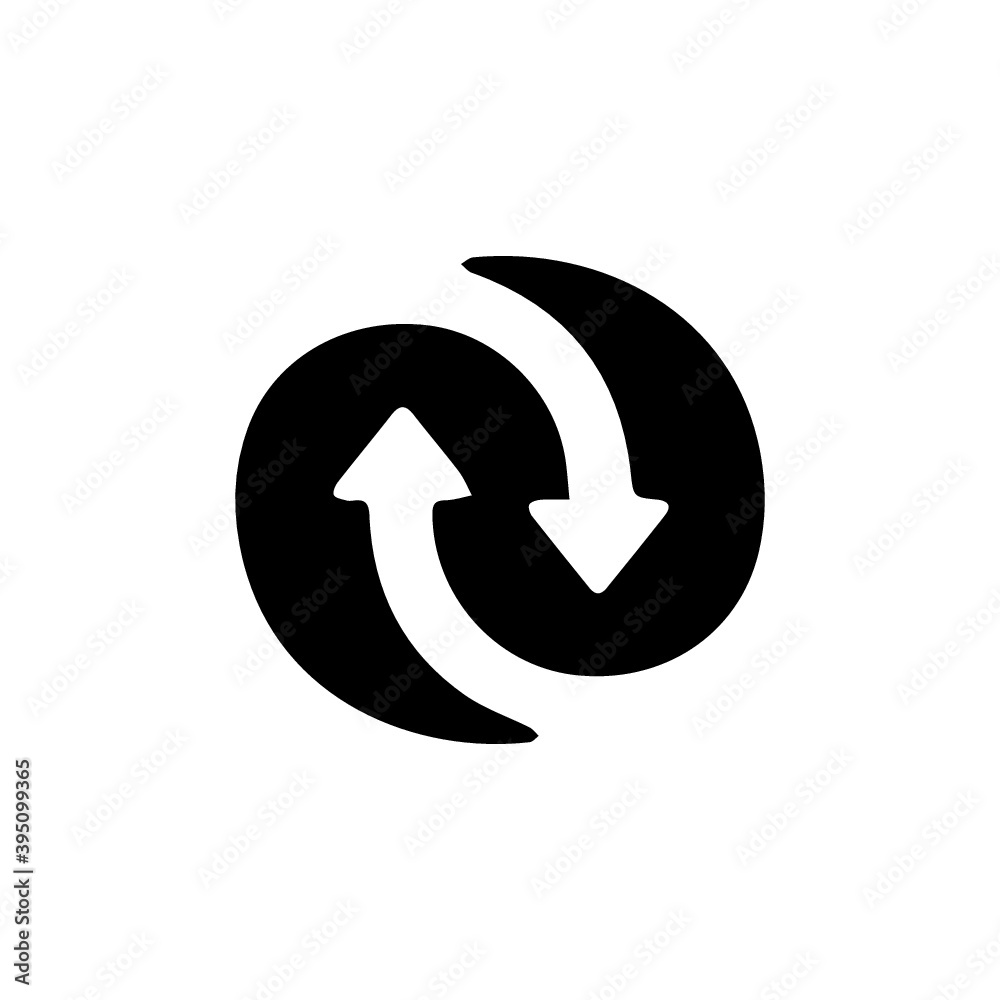 Change vector icon, refresh symbol. Modern, simple flat vector illustration for web site or mobile app Change vector icon, refresh symbol. Modern, simple flat vector illustration for web site or mobile app