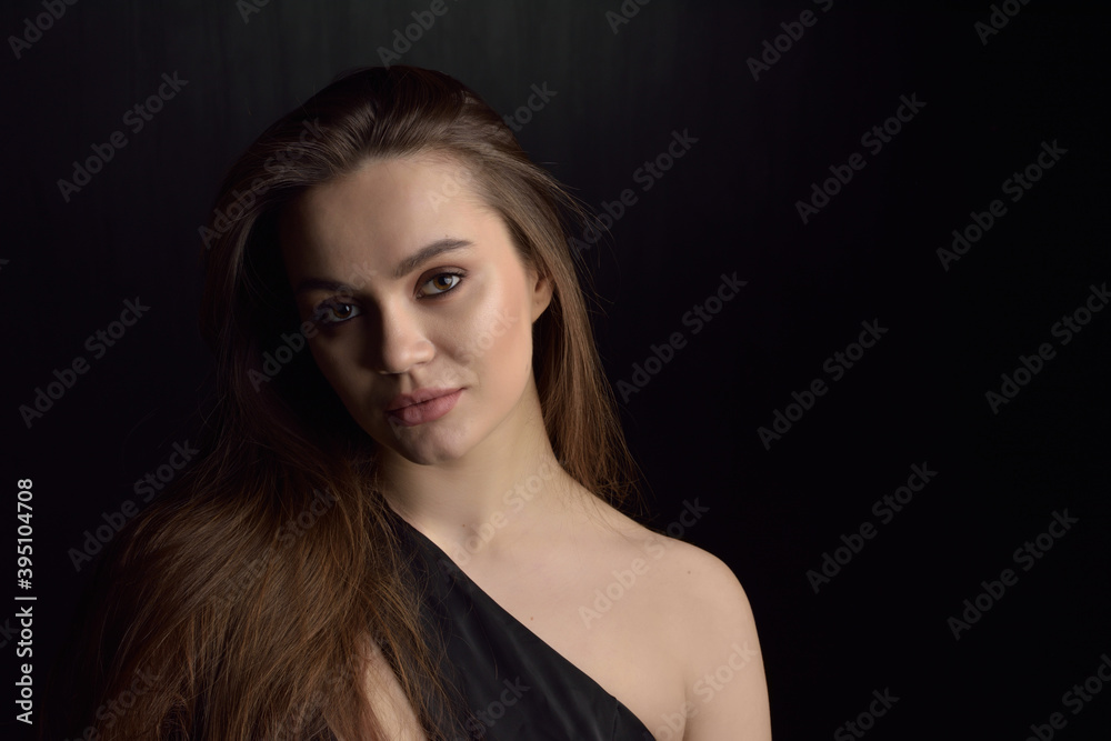 Beautiful woman with professional make up Beautiful woman with professional make up
