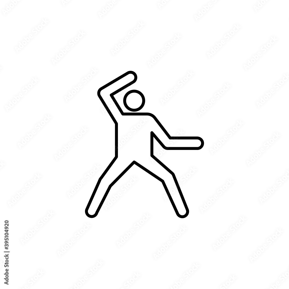 kumgang maki, karate line icon. Signs and symbols can be used for web, logo, mobile app, UI, UX kumgang maki, karate line icon. Signs and symbols can be used for web, logo, mobile app, UI, UX