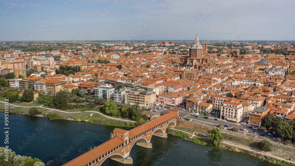 Aerial view of Pavia