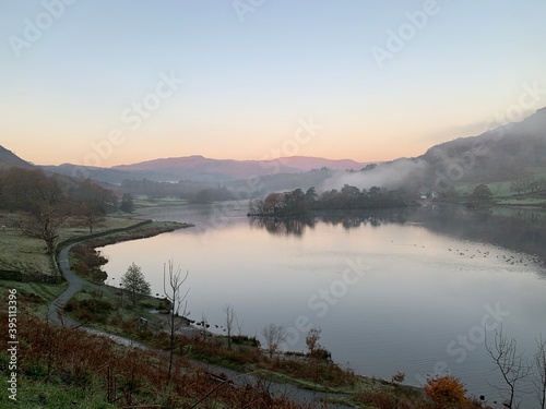 sunrise over Rydal water- lake district