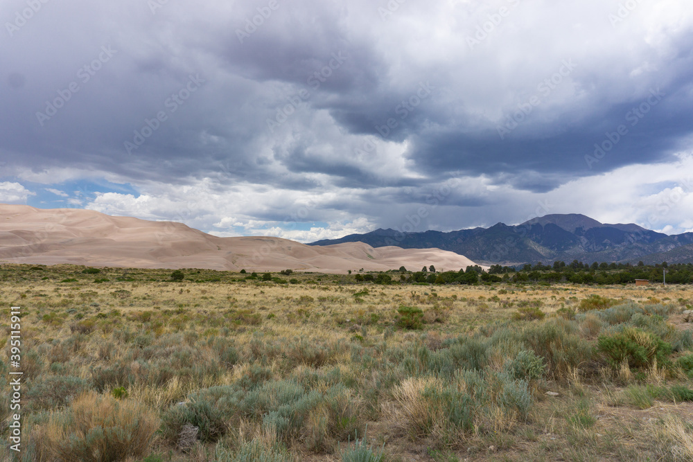 Great Sand Dunes National Park cloudy day