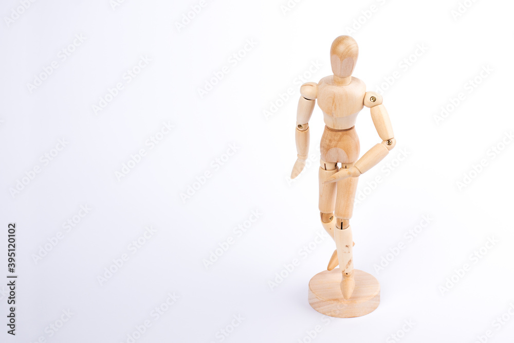 Wooden man isolated on white background. Element for design. Wooden man isolated on white background. Element for design.