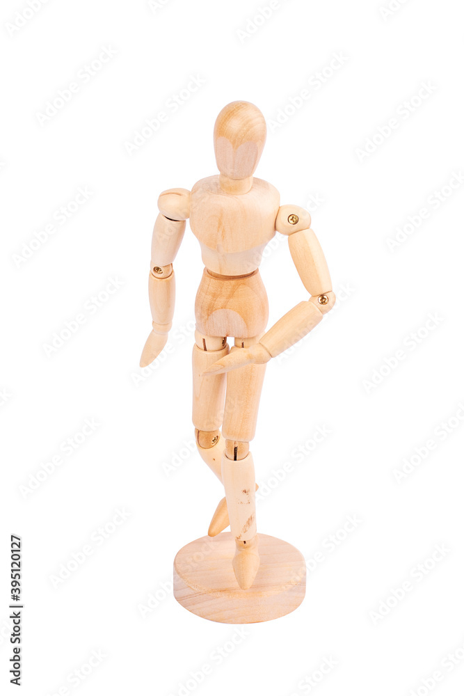 Wooden man isolated on white background. Element for design. Wooden man isolated on white background. Element for design.