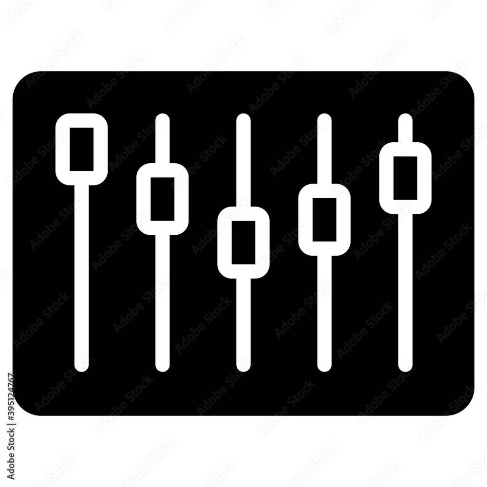 Equalizer Musik Instrument Icon Equalizer Musik Instrument Icon