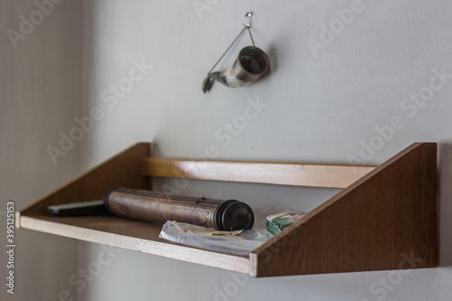 work papers on the shelf