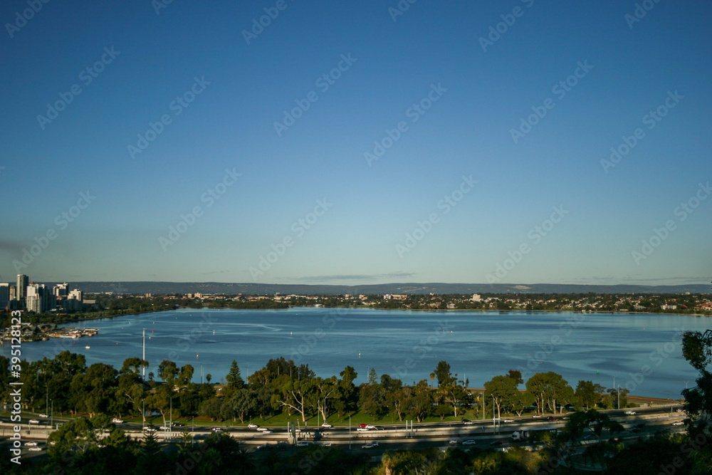 Perth from the Botanic Gardens, Kings Park, Western Australia Perth from the Botanic Gardens, Kings Park, Western Australia