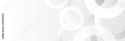 Abstract white and grey on light silver circle background modern design. Vector illustration design for corporate business presentation, banner, cover, web, flyer, card, poster, game, texture, slide