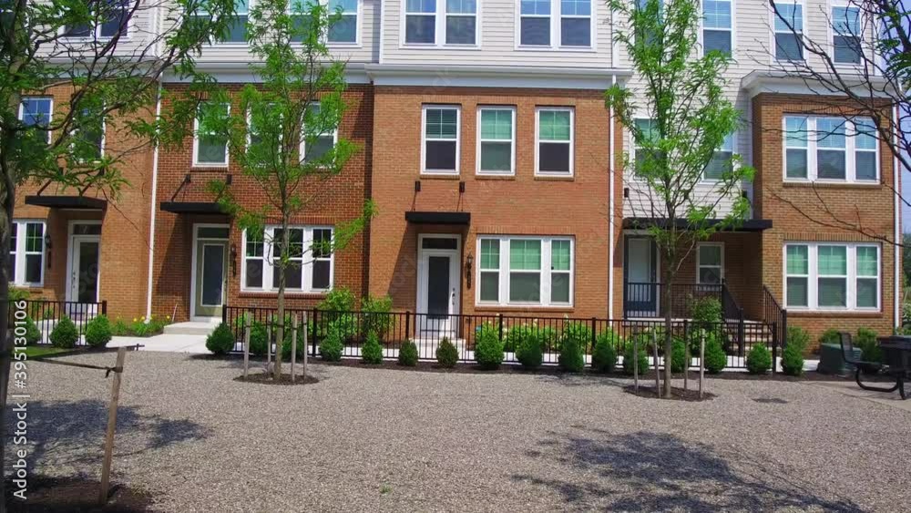 Exterior view of modern apartments