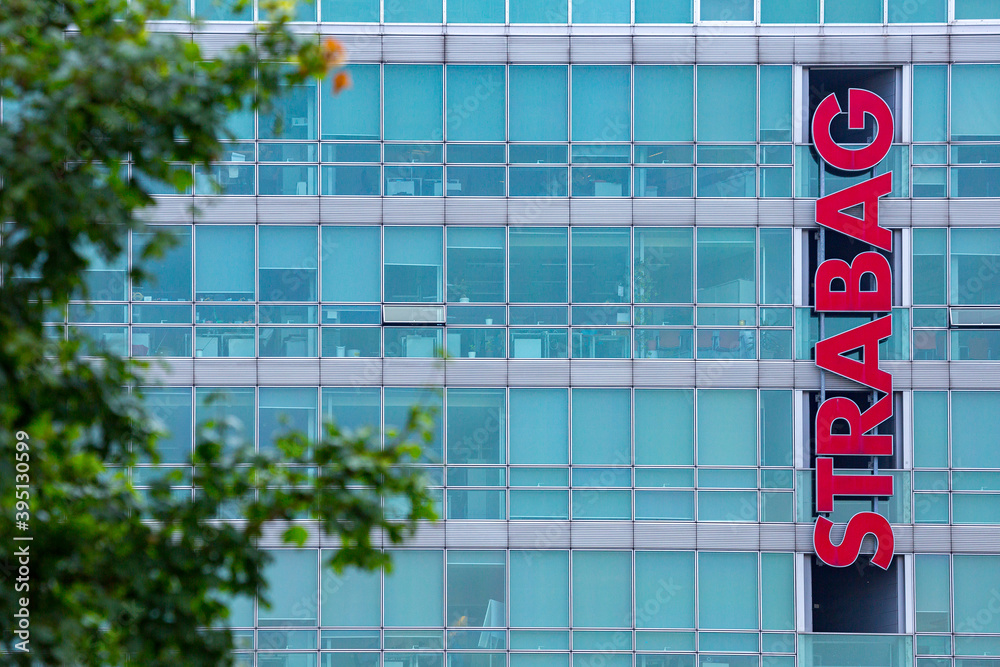 VIENNA, AUSTRIA JULY 31 Building of headquarters STRABAG AG, one of