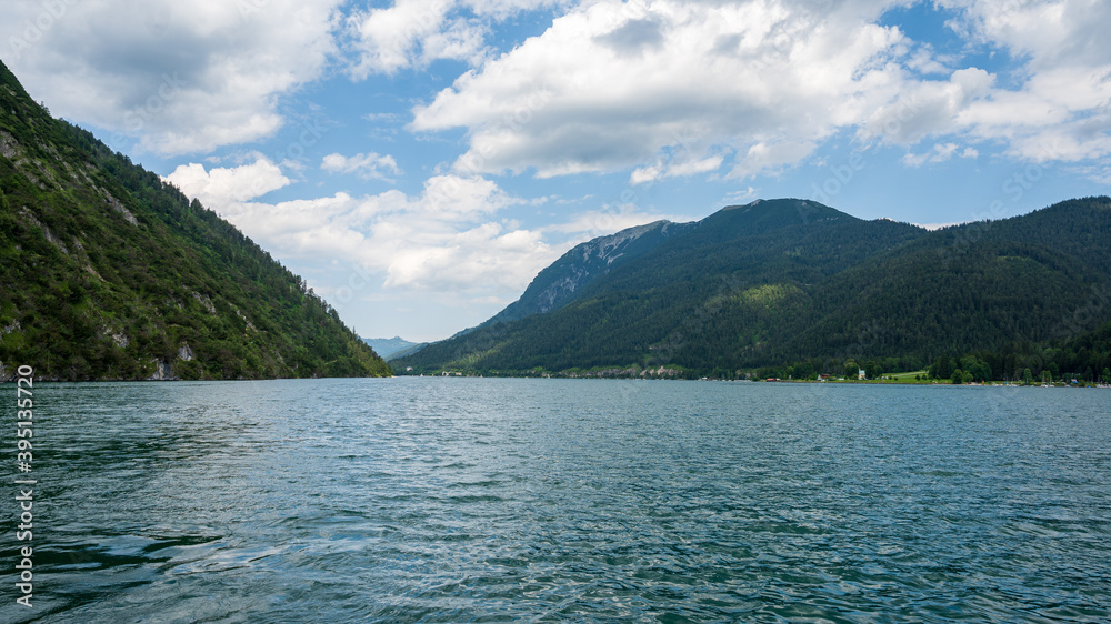 lake in the mountains in summer