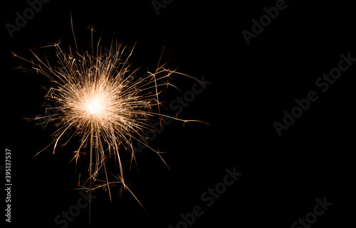Burning sparkler  Happy New Year