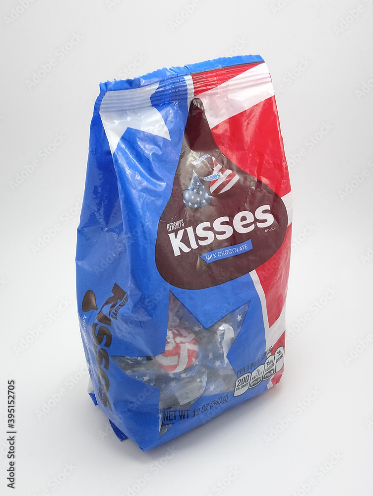 Hersheys kisses milk chocolate in Quezon City, Philippines Stock Photo