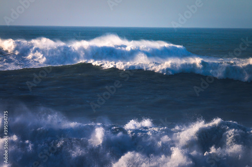 Large waves during a sea storm at the basque coast. © Jorge Argazkiak