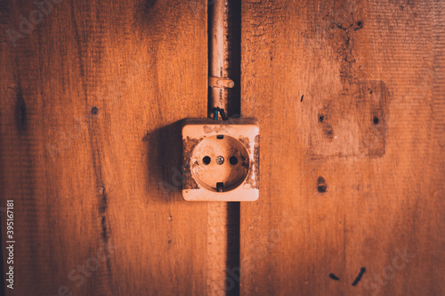 Old electrical outlet