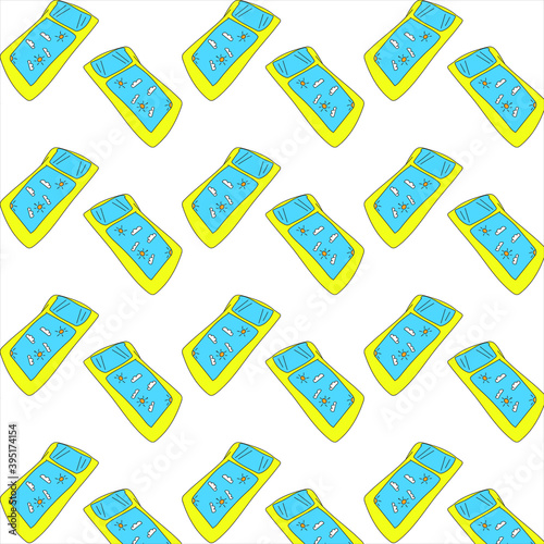 seamless pattern with bedspread