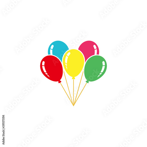 party birthday icon set vector symbol