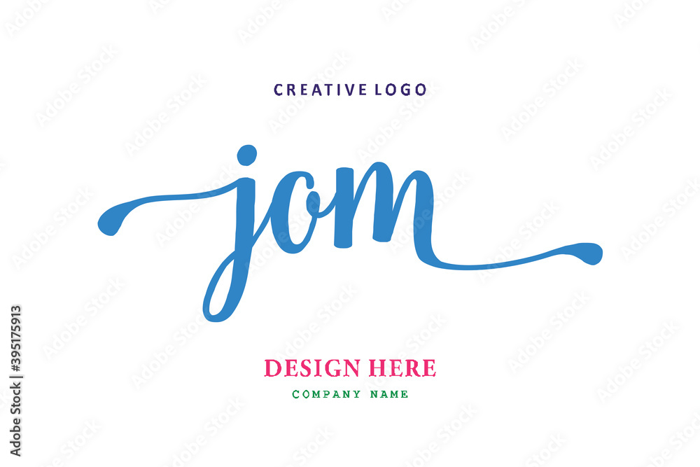 JOM lettering logo is simple, easy to understand and authoritative JOM lettering logo is simple, easy to understand and authoritative