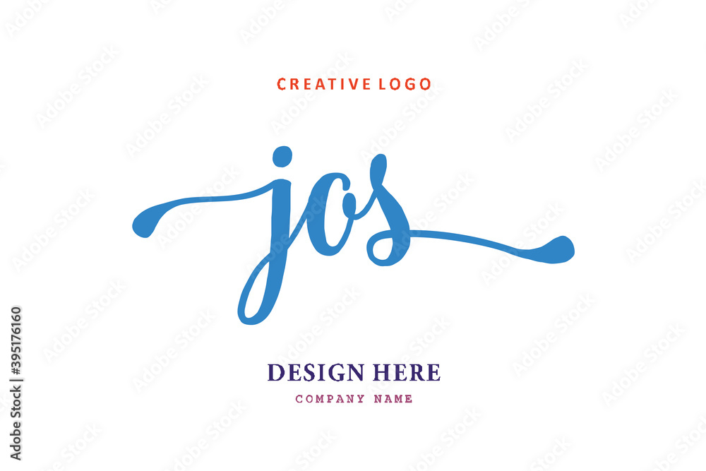 JOS lettering logo is simple, easy to understand and authoritative JOS lettering logo is simple, easy to understand and authoritative