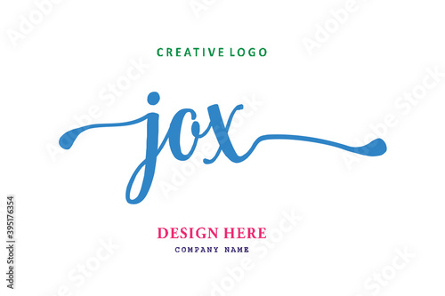 JOX lettering logo is simple  easy to understand and authoritative
