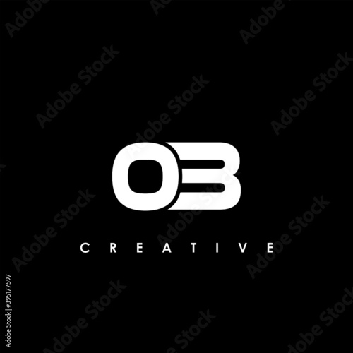 Slika na platnu OB Letter Initial Logo Design Template Vector Illustration