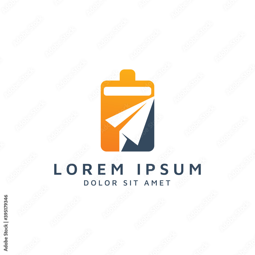 battery and travel negative space logo design battery and travel negative space logo design