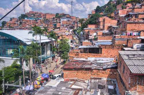 Fotografie Comuna 13 neighborhood in Medellin, Colombia