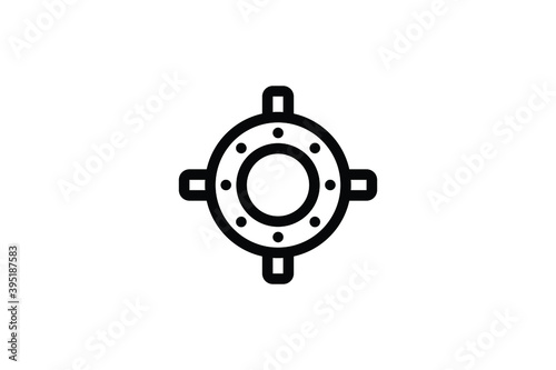 Hospital Outline Icon - Xray