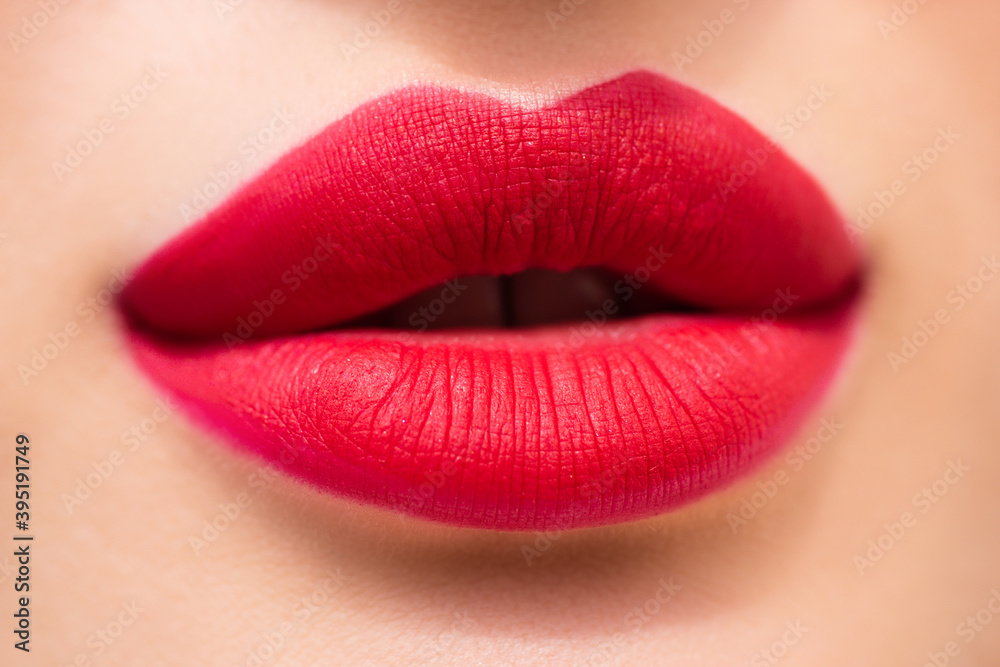 Obraz premium Sexy woman lips, passion lip, female mouth.