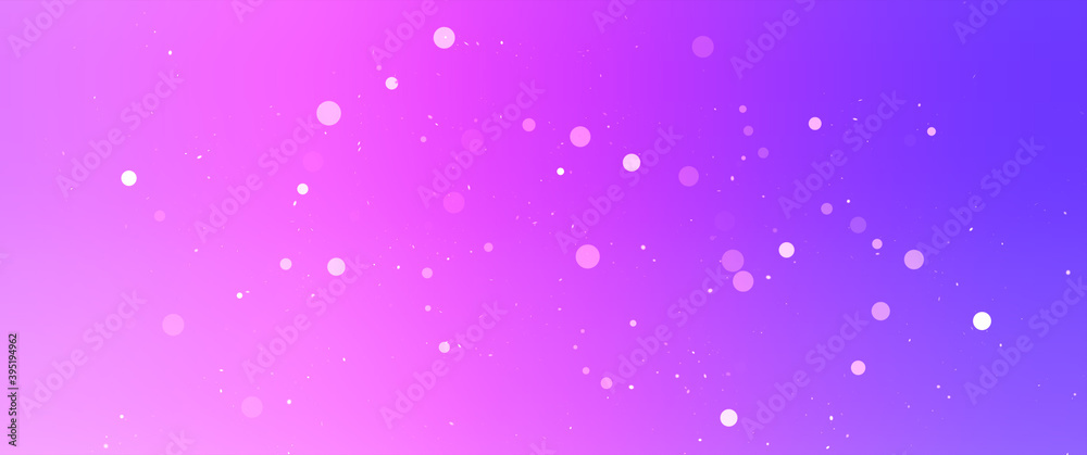 Blurred Purple bokeh background with copy space. Abstract luxury glitter effect boke. Sparkling magical dust particles. Magic concept, defocused .