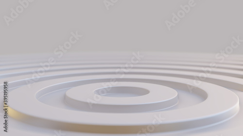 Abstract background with concentric white circles