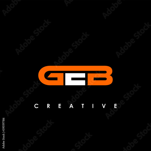 GEB Letter Initial Logo Design Template Vector Illustration