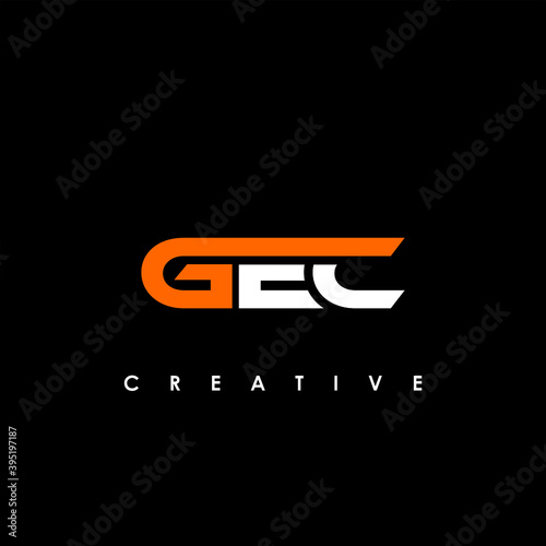 GEC Letter Initial Logo Design Template Vector Illustration photo