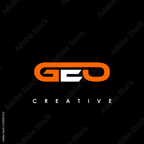 GEO Letter Initial Logo Design Template Vector Illustration