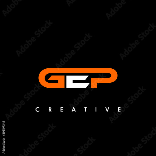 GEP Letter Initial Logo Design Template Vector Illustration photo