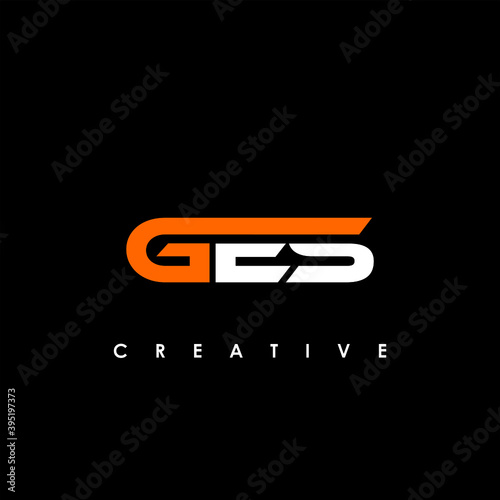 GES Letter Initial Logo Design Template Vector Illustration