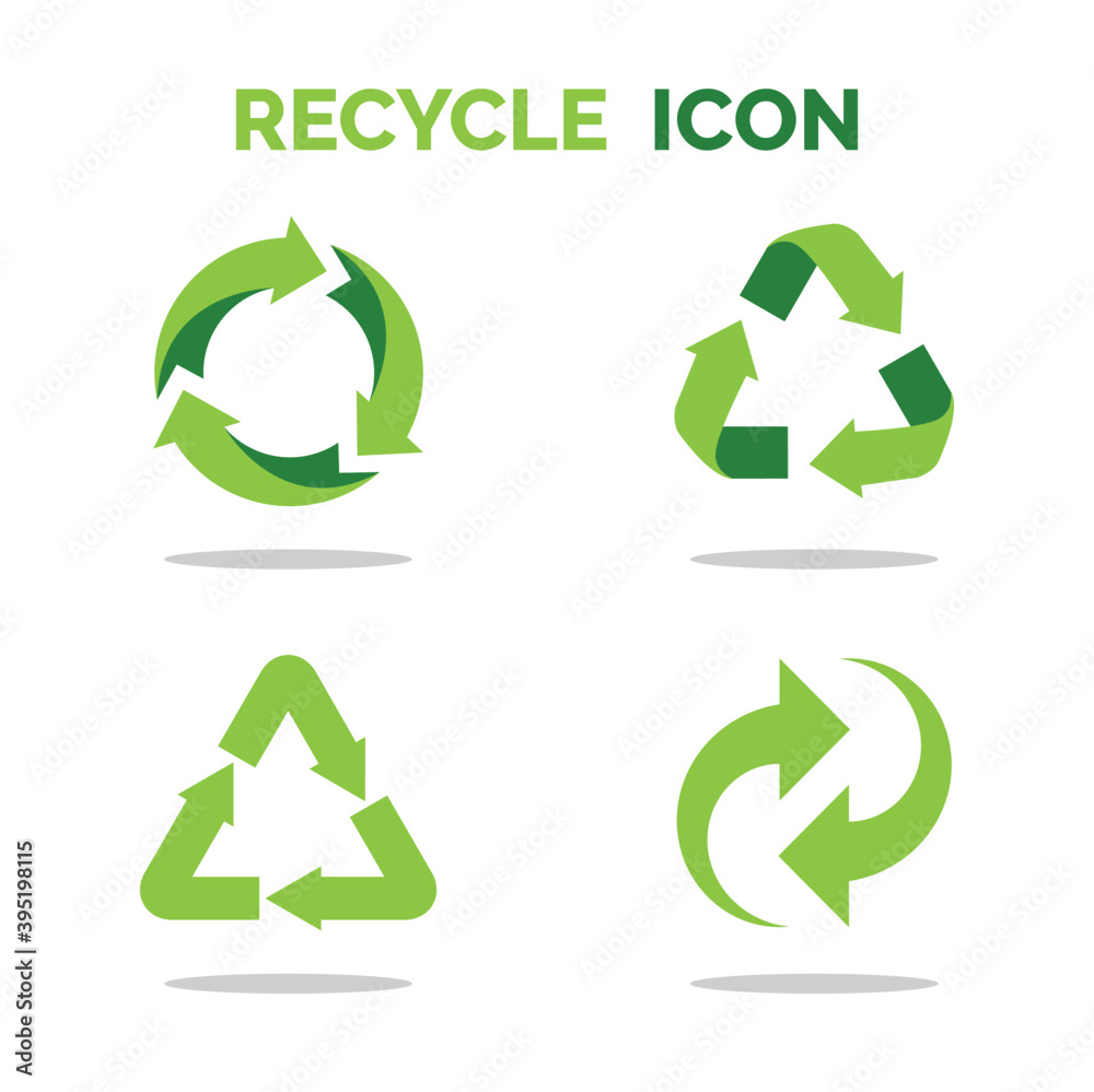 recycle icon set collection - obrazy, fototapety, plakaty 
