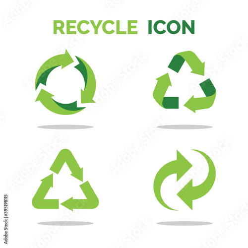 recycle icon set collection photo
