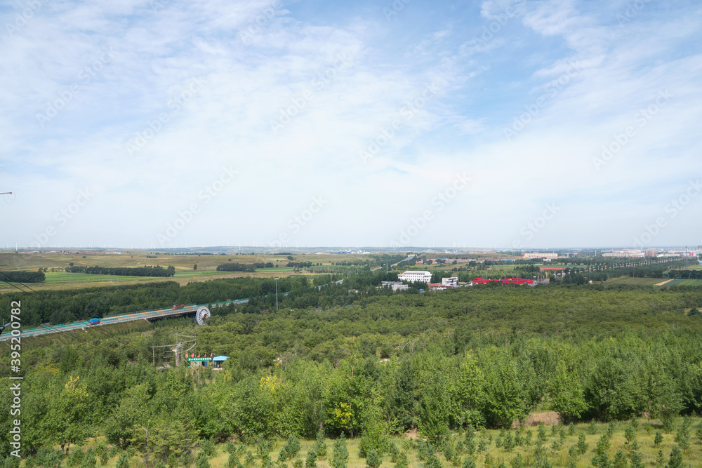 The distant location of Zhangbei County, Hebei Province
