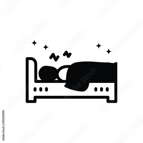 Black solid icon for rest