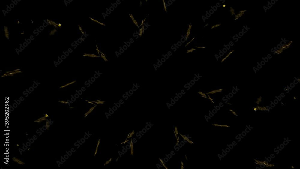 Gold dust particles fly in slow motion in the air lingering slowly. Dust Particles Background Bokeh Lights Background on Black Background 4k Footage Snow Particles Background. Gold dust particles fly in slow motion in the air lingering slowly. Dust Particles Background Bokeh Lights Background on Black Background 4k Footage Snow Particles Background.