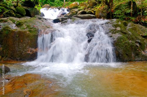 Waterfall Cascades in Chanthaburi  Thailand  in high dynamic range 