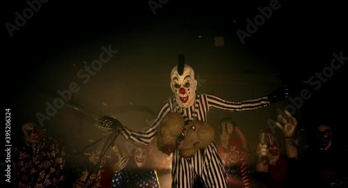 Halloween party horror clowns.  