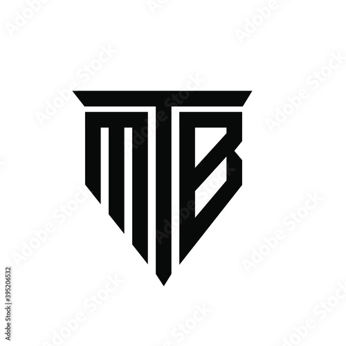 mtb monogram font logo icon design  photo