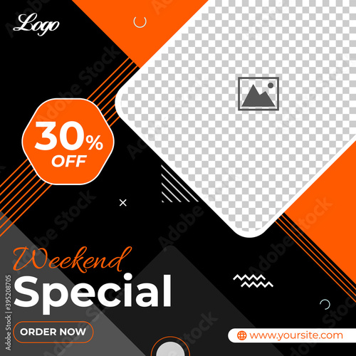 Modern sale banner for web and social media Premium template
