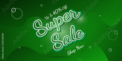 Modern sale banner for web and social media Premium template
