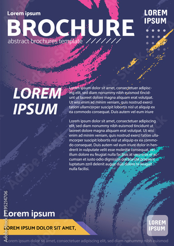 abstract brochures template design 01