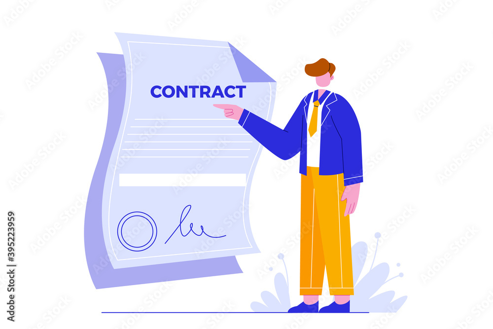 Vector illustration of business agreement. People make a agreement. Vector illustration of business agreement. People make a agreement.